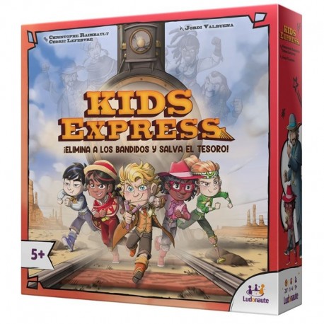 Caja del juego de mesa Kids Express con personajes del tren