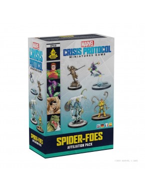 Caja del juego de mesa Marvel Crisis Protocol Spider-Foes