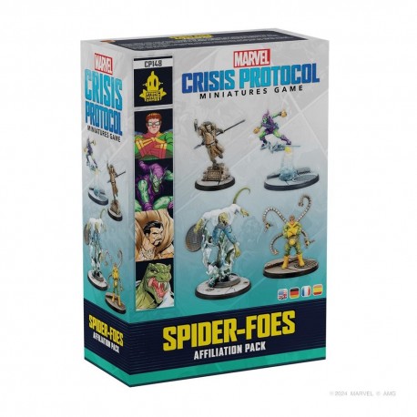 Caja del juego de mesa Marvel Crisis Protocol Spider-Foes