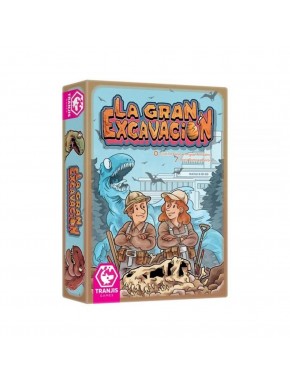 Caja del juego de mesa La Gran Excavación de Tranjis Games