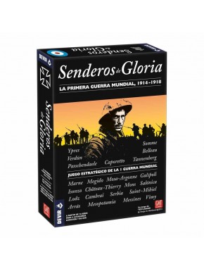 Caja del juego de mesa Senderos de Gloria de Devir