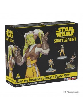 Caja y figuras del juego Star Wars Shatterpoint
