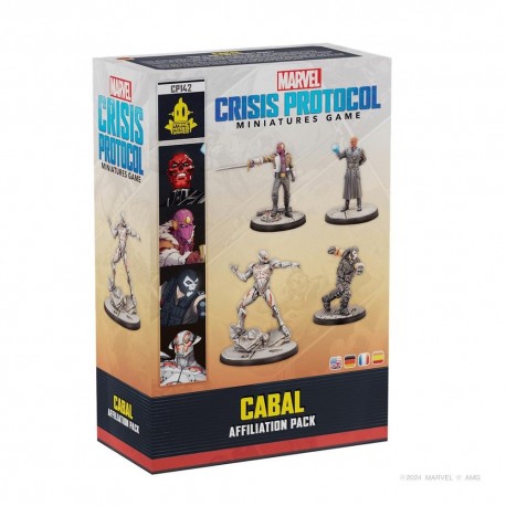 Caja del paquete de afiliación Cabal de Marvel Crisis Protocol