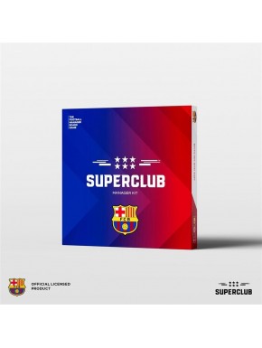 Caja del juego de mesa Superclub Manager Kit FC Barcelona
