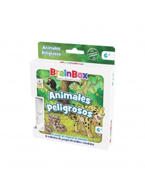 Caixa do jogo BrainBox Pocket Animais Perigosos