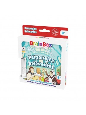 Jogo BrainBox Personagens Relevantes com cartas ilustradas