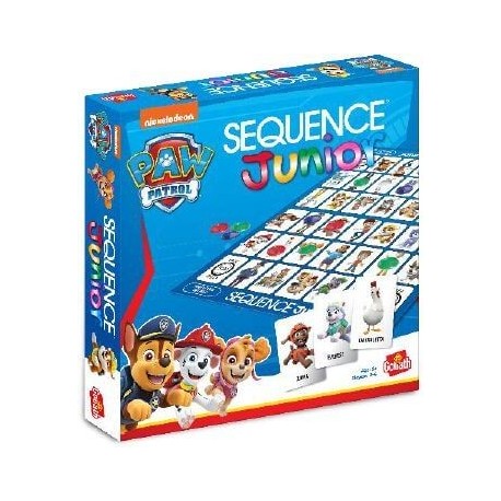 Caja del juego de mesa Sequence Junior Paw Patrol