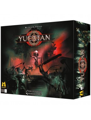 Caja y componentes del juego de mesa Yucatan