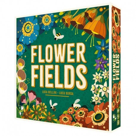 Caja del juego Flower Fields con flores y abejas