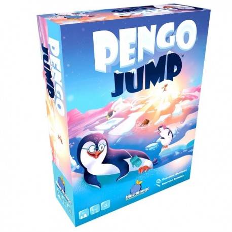 Caixa do jogo de tabuleiro Pengo Jump