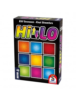 Caja y cartas del juego de mesa HILO