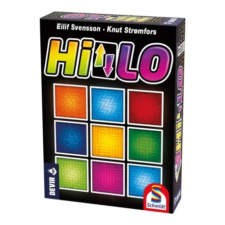 Caja y cartas del juego de mesa HILO