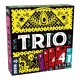 Caja del juego de mesa Trio con cartas coloridas