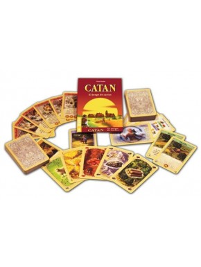 Cartas del juego Mini Catán desplegadas