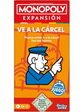 Expansão Monopoly Vá para a Prisão, caixa e componentes