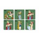 Set 6 Coasters Legionaries Asterix