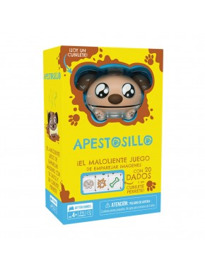 Jogo de tabuleiro Apestosillo com dados e copo Perrete