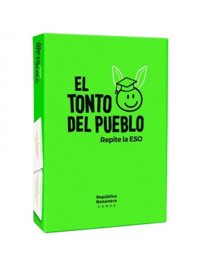 Caja verde del juego de mesa El Tonto del Pueblo