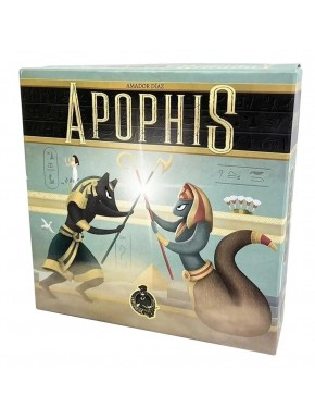 Caixa do jogo Apophis: a Maldição com tema egípcio