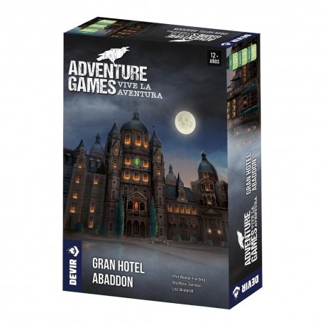 Caixa do jogo de tabuleiro Adventure Games Grand Hotel Abaddon