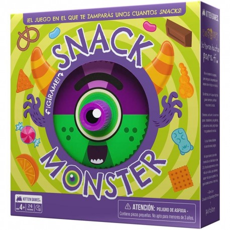 Caja del juego de mesa Snack Monster