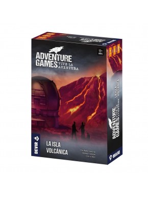 Caixa do jogo de tabuleiro Adventure Games: Ilha Vulcânica