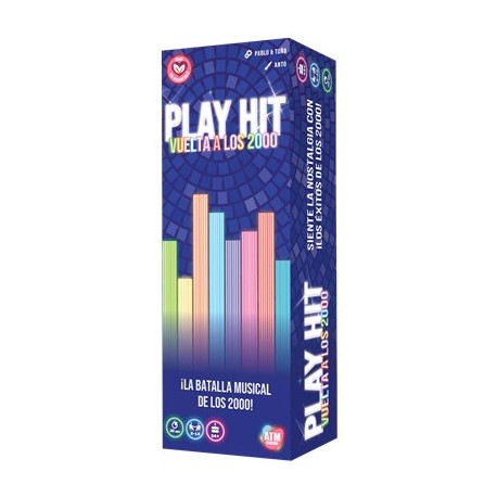 Boîte colorée du jeu de société Play Hit 2000