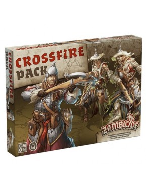 Caixa e miniaturas do Zombicide Crossfire Pack