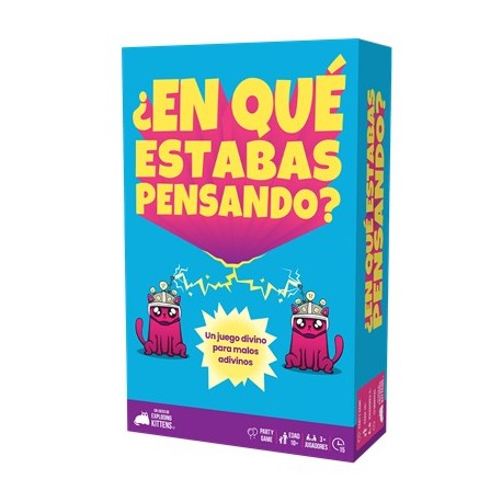 Caixa do jogo de tabuleiro 'Em que você estava pensando?'