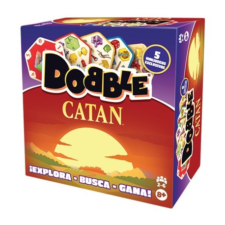 Caixa do jogo de tabuleiro Dobble Catan