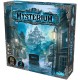 Caixa do jogo de tabuleiro Mysterium e componentes internos