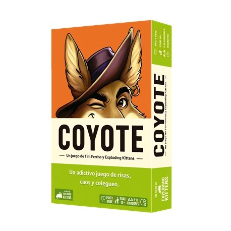 Caixa do jogo de tabuleiro Coyote