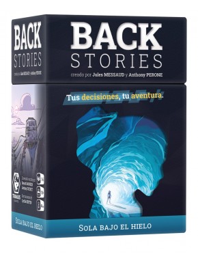 Jogo de tabuleiro Back Stories Sozinha Sob o Gelo
