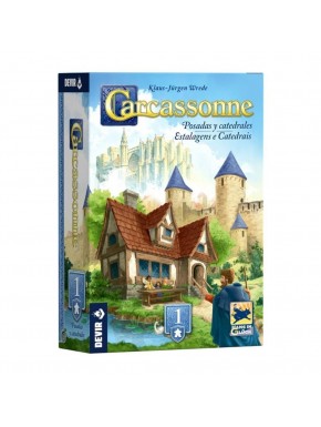 Carcassonne: Estalagens e Catedrais caixa de expansão nova edição