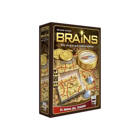 Caixa do jogo de tabuleiro Brains: Mapa do Tesouro