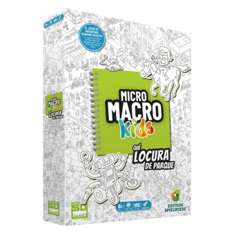 Caixa do jogo de tabuleiro MicroMacro Kids