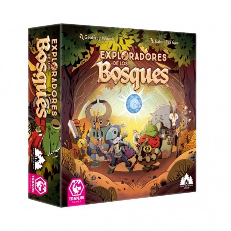 Caja del juego de mesa Exploradores de los Bosques