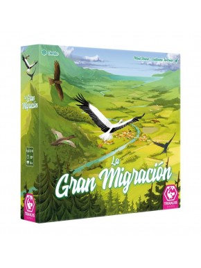 Jogo de tabuleiro La Gran Migración com tabuleiro e peças