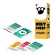 Caixa de jogo de tabuleiro Holy Sheep com cartas coloridas