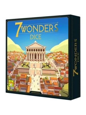 Caixa de jogo 7 Wonders Dice com dados e tabuleiros