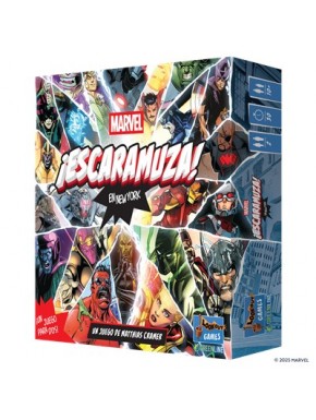 Caja del juego de mesa Marvel ¡Escaramuza! en New York