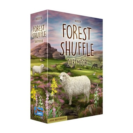 Caixa do jogo de tabuleiro Forest Shuffle Dartmoor