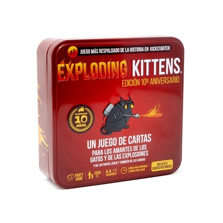 Caixa edição 10º aniversário Exploding Kittens