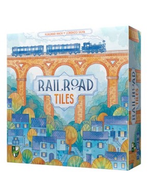 Caixa do jogo de tabuleiro Railroad Tiles