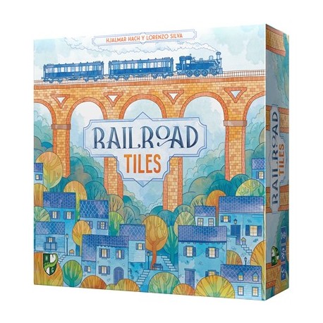 Caixa do jogo de tabuleiro Railroad Tiles