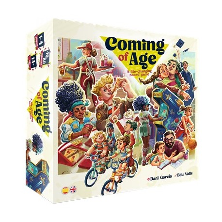 Caixa do jogo de tabuleiro Coming of Age