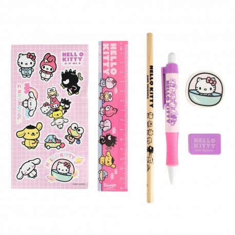 Ensemble d'écriture Sanrio Hello Kitty avec règle et accessoires