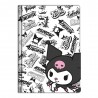 Bloc-notes A5 Kuromi Sanrio - Licence officielle
