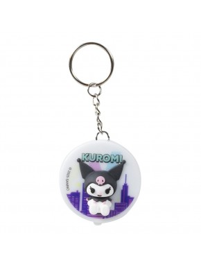 Llavero Sanrio Kuromi con luz de 5 cm