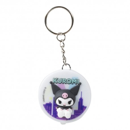 Llavero Sanrio Kuromi con luz de 5 cm